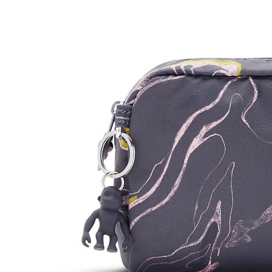 Kipling Gleam Printed Pouch Taske Sølv | DK 2140HA